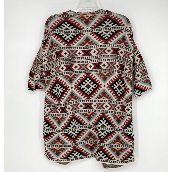 Peruvian Connection Open Cardigan Womens MEDIUM Southwestern Aztec Boho - Picture 2 of 9
